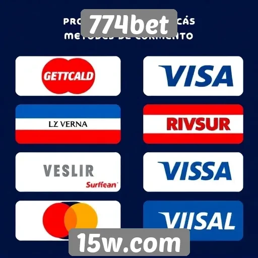 Métodos de pagamento aceitos na 774bet